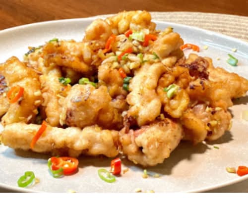 椒盐鲜鱿 Calamari with Spicy Salt & Pepper